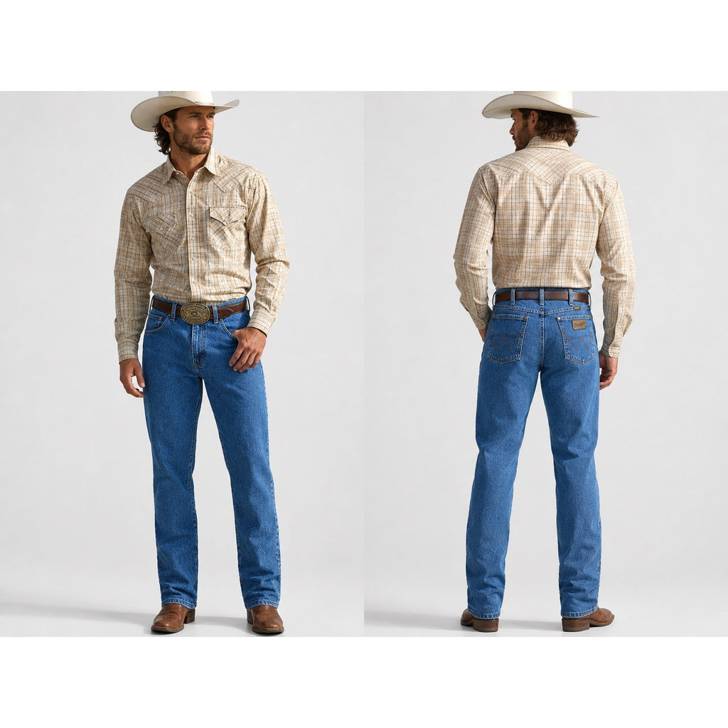 Wrangler George Strait Cowboy Cut Relaxed Fit Jean in Blue — Size 32x36 // Preowned