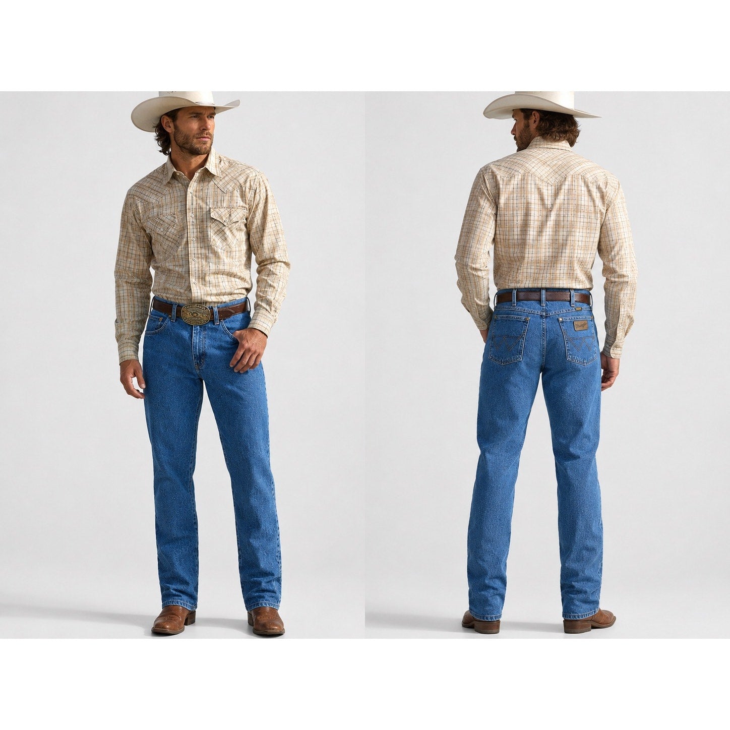 Wrangler George Strait Cowboy Cut Relaxed Fit Jean in Blue — Size 32x36 // Preowned