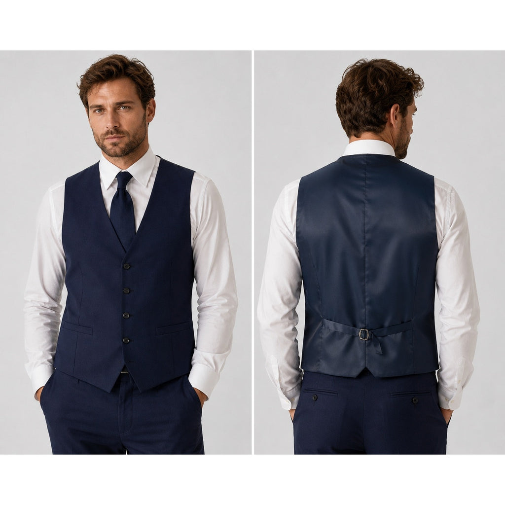 Calvin Klein X Slim Fit Infinite Stretch Vest in Navy — Size Medium