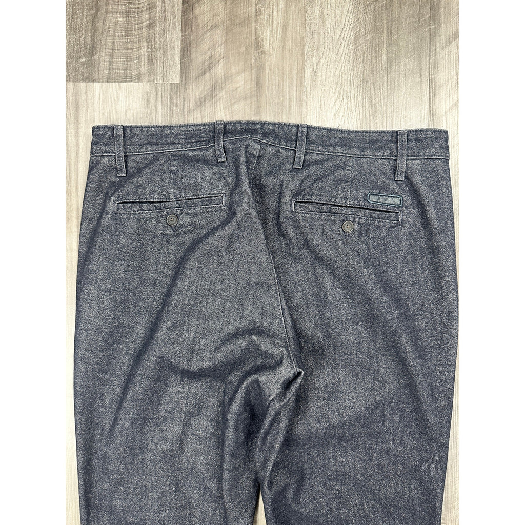 AG Adriano Goldschmied The Marshall Slim Chino Moleskin Pants in Heather Black — Size 38R // Preowned