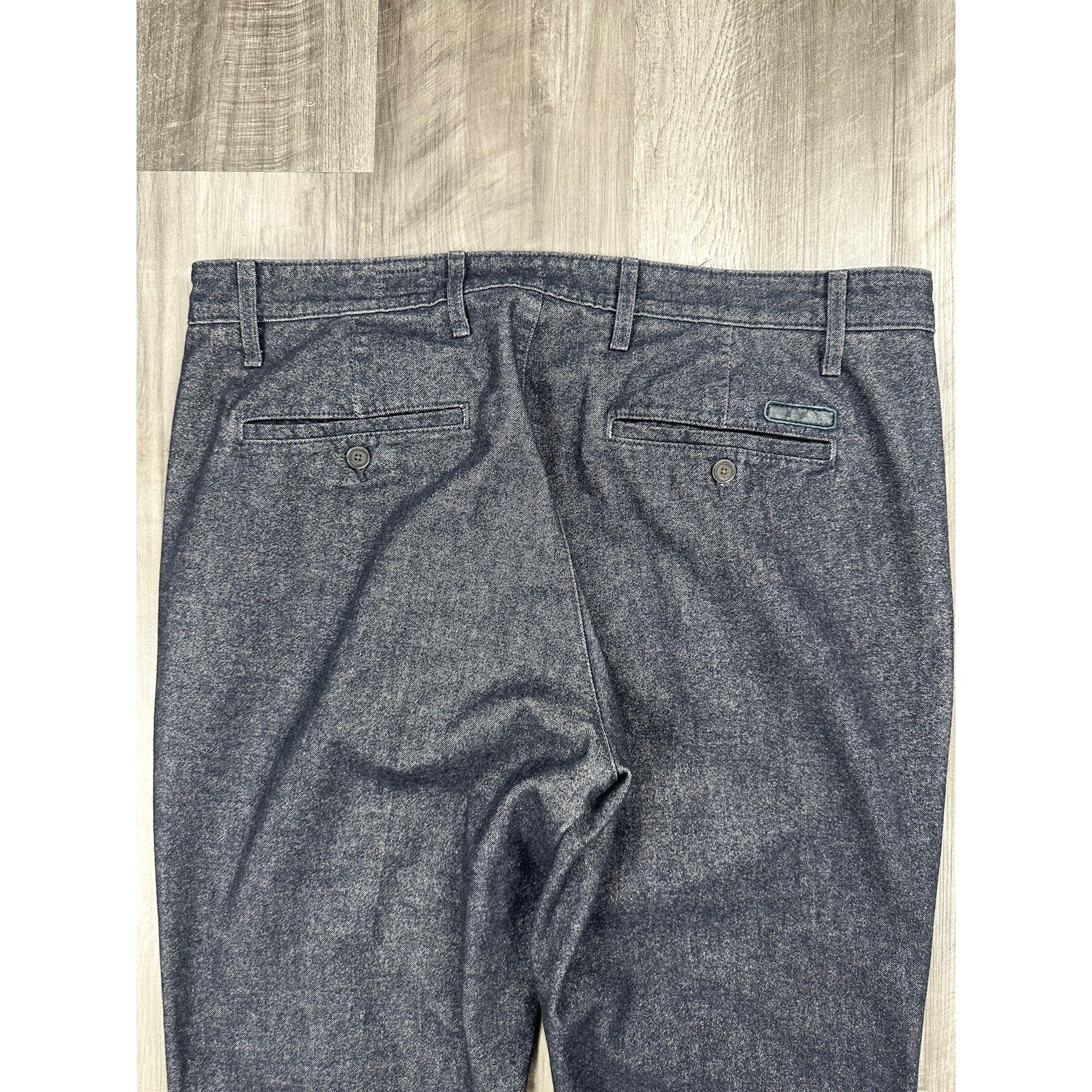 AG Adriano Goldschmied The Marshall Slim Chino Moleskin Pants in Heather Black — Size 38R // Preowned