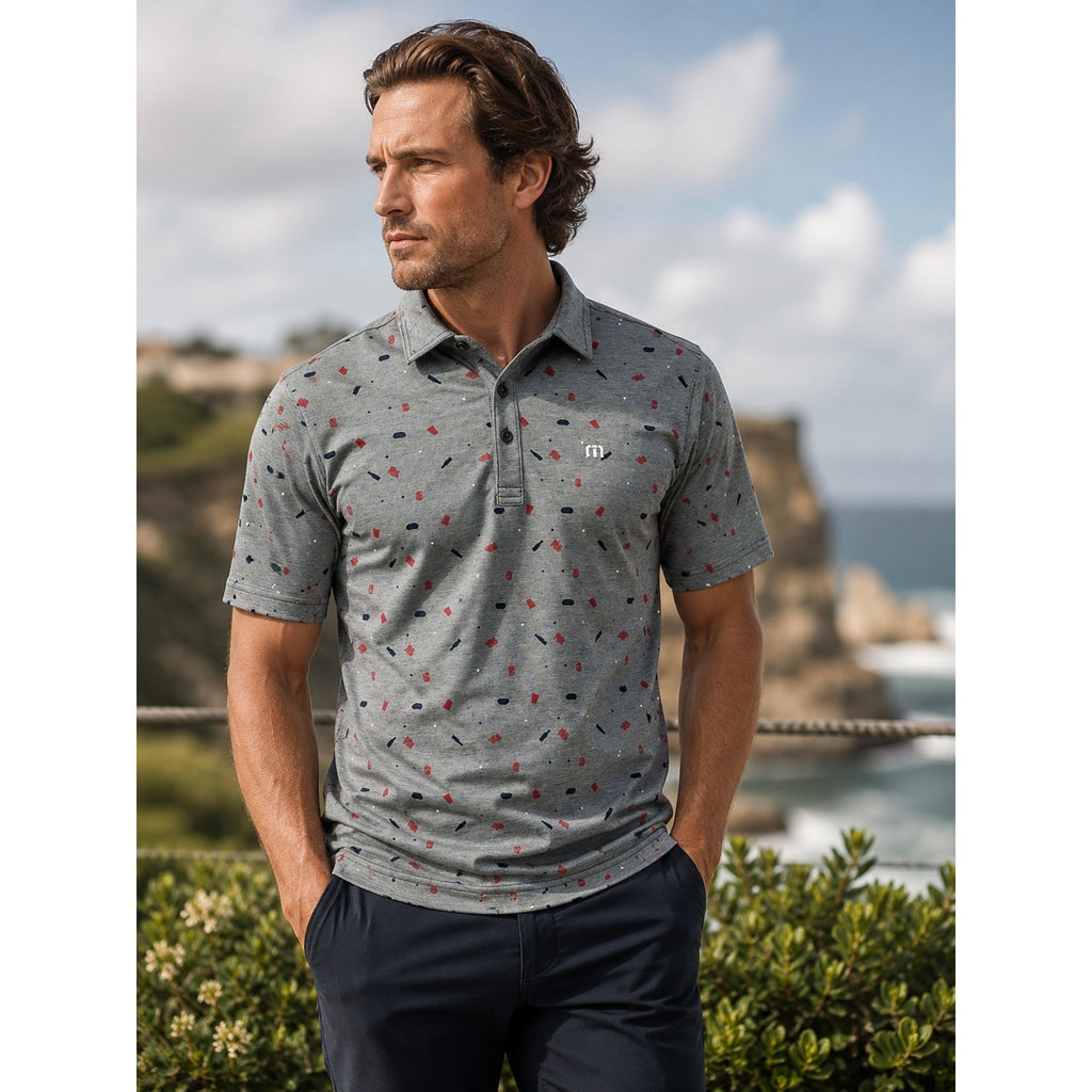 Travis Mathew Happy Hour Pima Cotton Golf Polo - Small