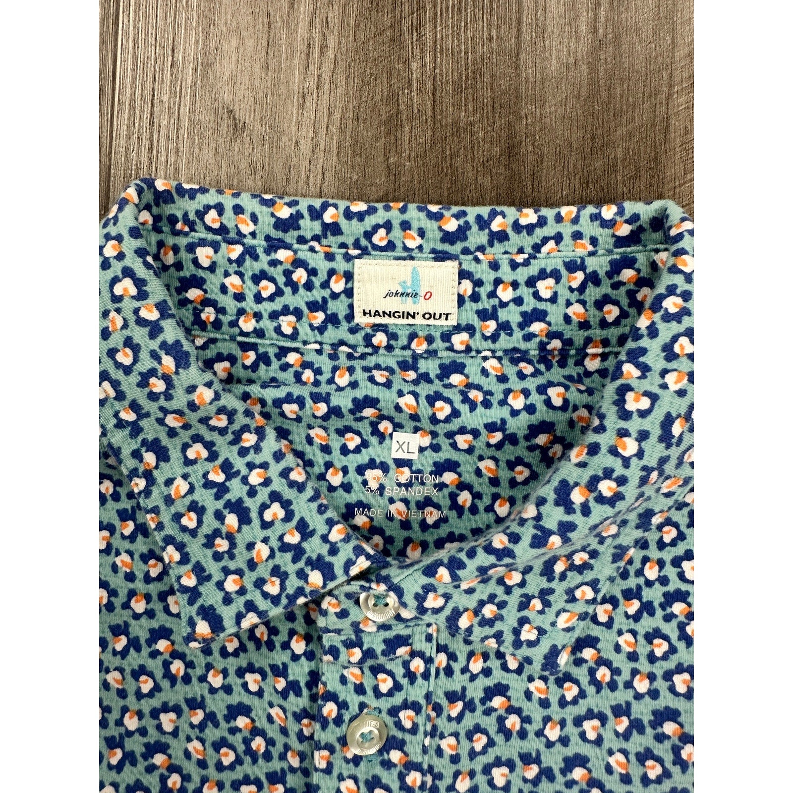 Johnnie-O Cannon Hangin' Out Polo in Barbados Blue — Size XL // Preowned