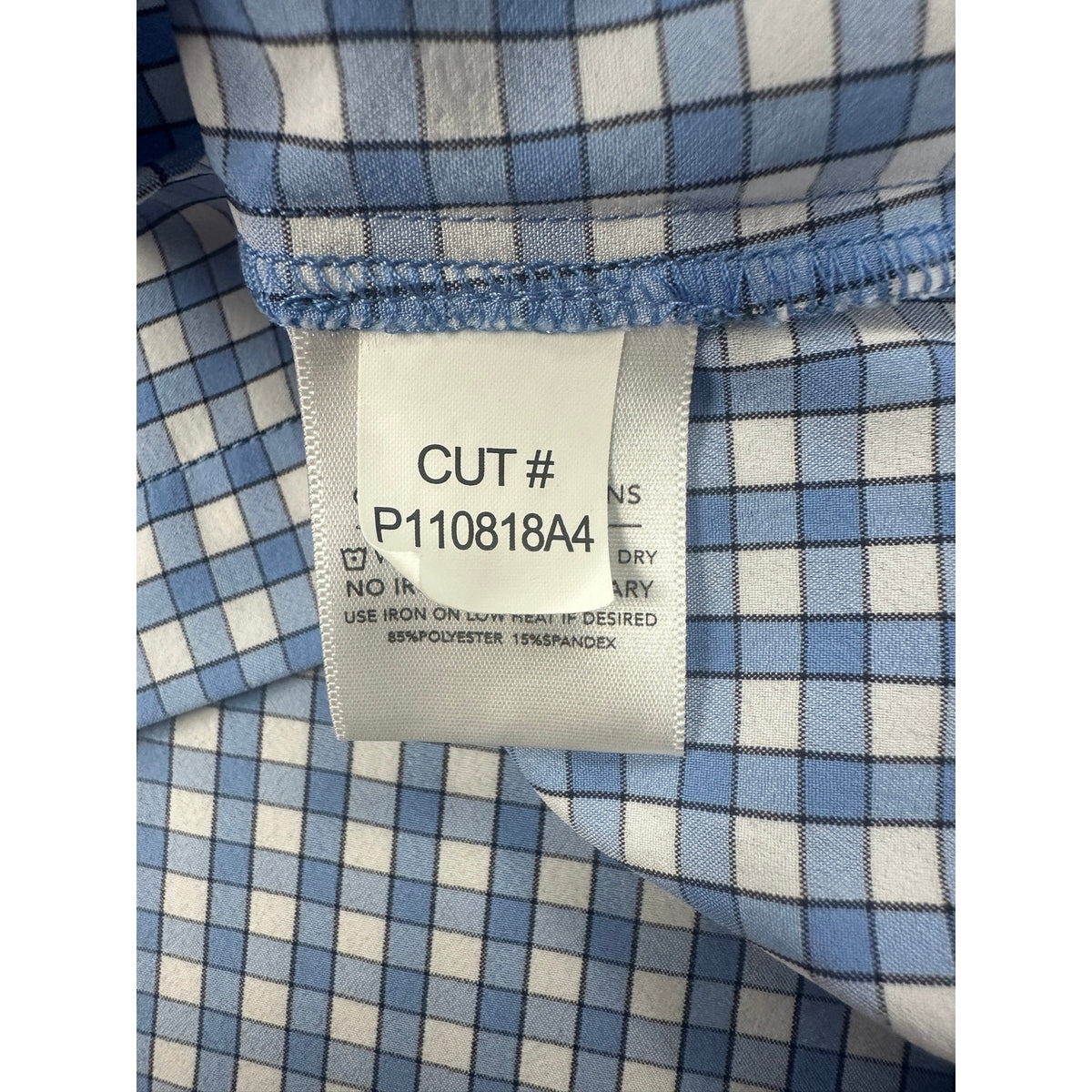 Mizzen+Main Leeward Performance Trim Fit Checkered Long Sleeve Button Down Shirt — Size 2XL // Preowned