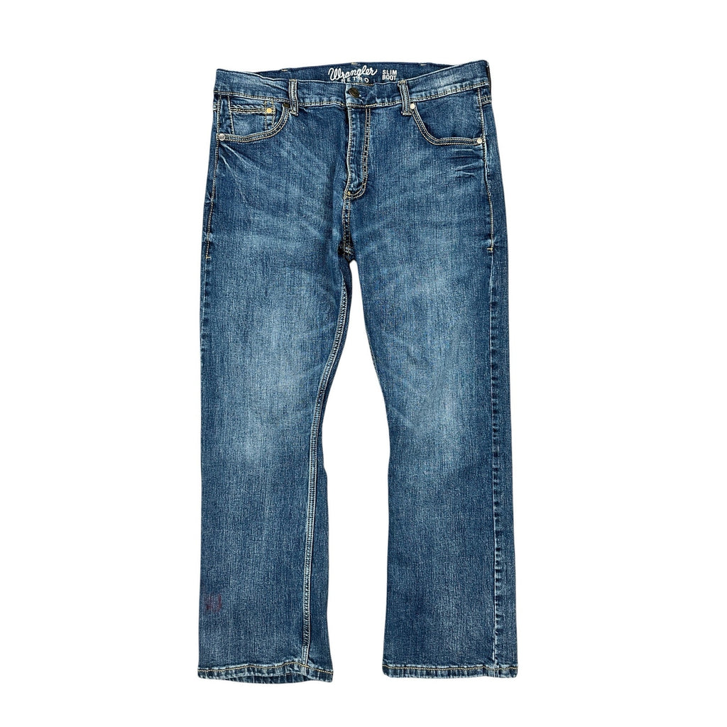 Wrangler Retro Slim Boot Cut Jeans in Layton Blue — Size 36x30 // Preowned