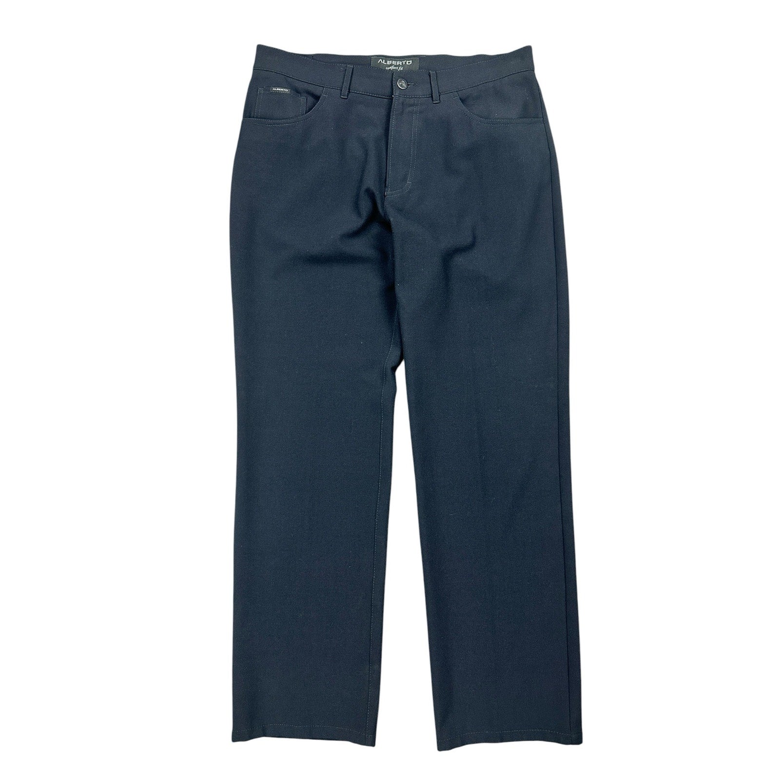 Alberto TOM Comfort Fit Ceramica Performance Dress Pants in Black — Size 50 (US 34) // Preowned