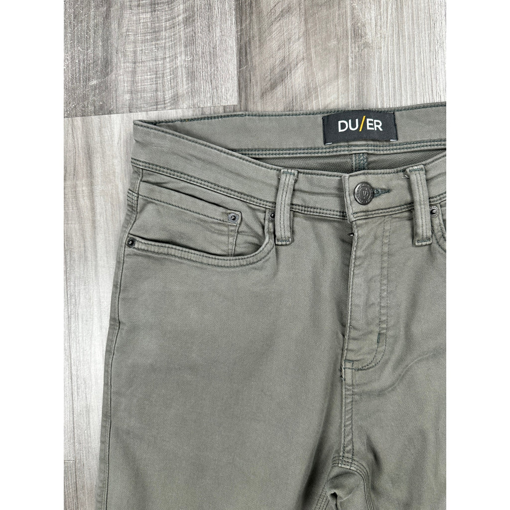 DU/ER N2X Slim Fit No Sweat Stretch Chino Pants in Light Fern — Size 32x30 // Preowned