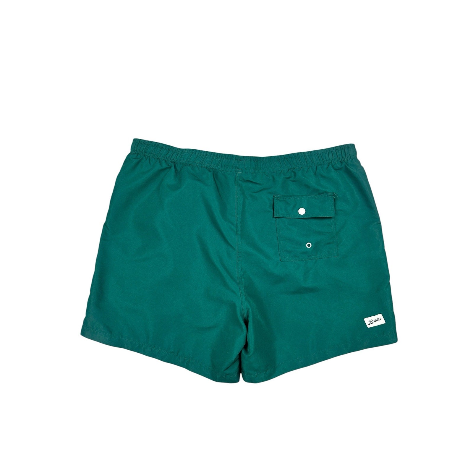 Bather Solid Pine Swim Trunks in Green — Size 2XL // Preowned