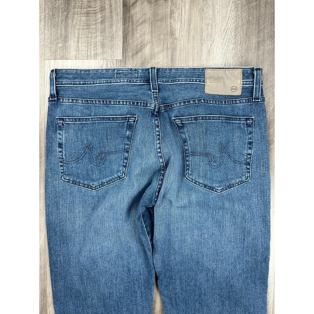 AG Adriano Goldschmied Denim 360 The Graduate Tailored Leg Jean in Blue — Size 36x34 // Preowned