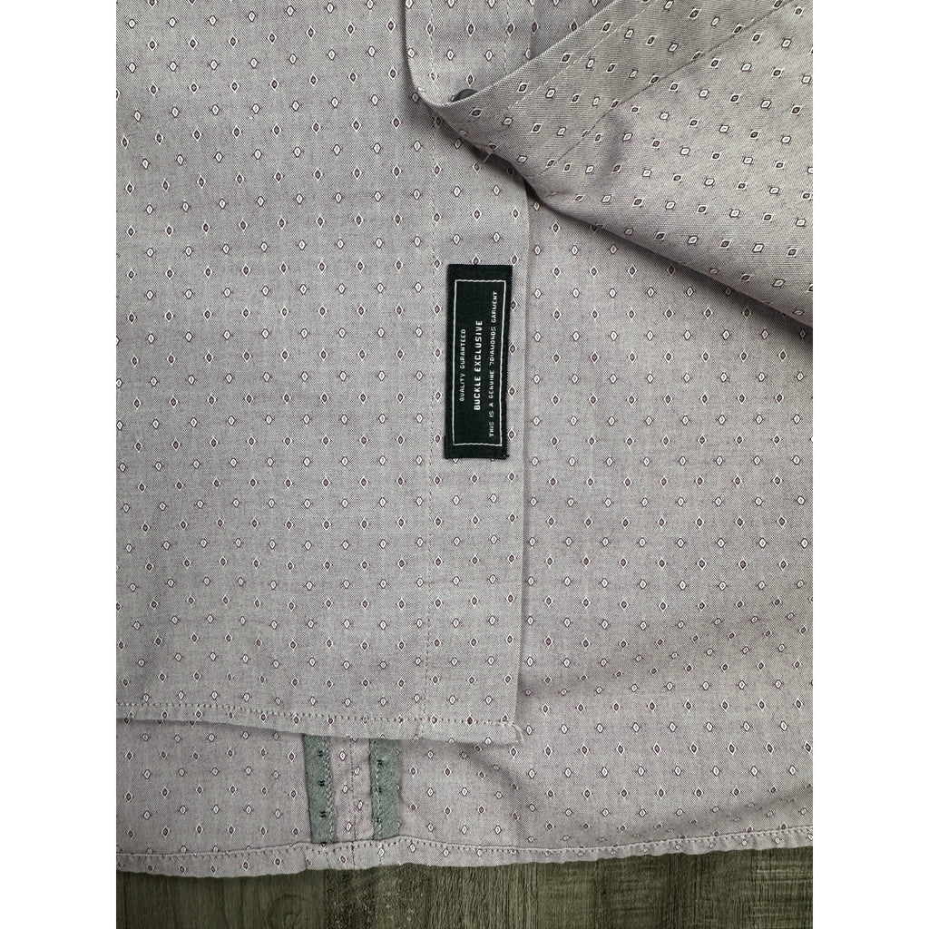 7 Diamonds Weekend Love Long Sleeve Button Down in Burgundy — Size 2XL // Preowned