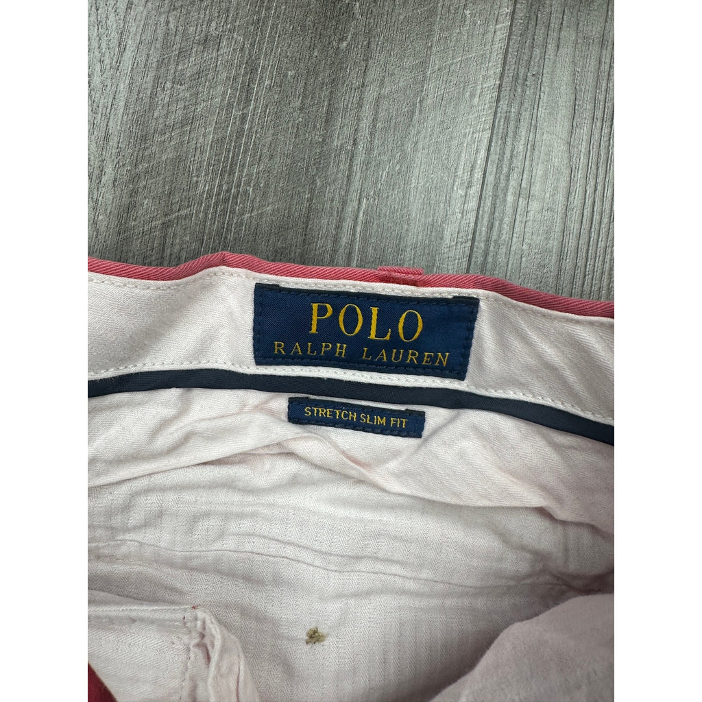 Polo Ralph Lauren Stretch Slim Fit Chino Pants in Nantucket Red — Size 38x30 // Preowned