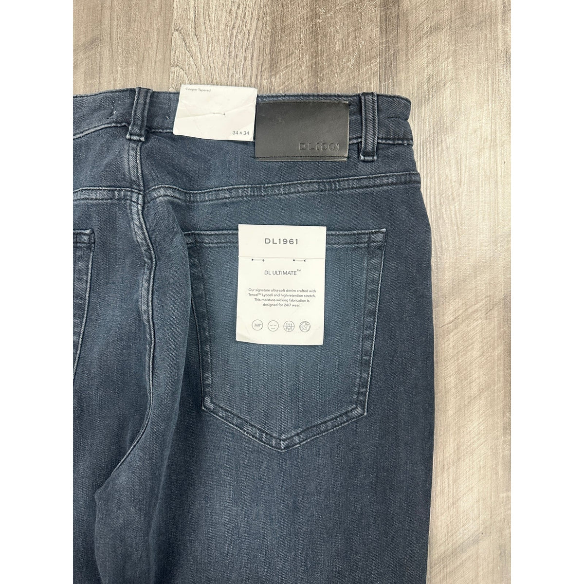 DL1961 Cooper Tapered Slim Jeans — Size 34x34