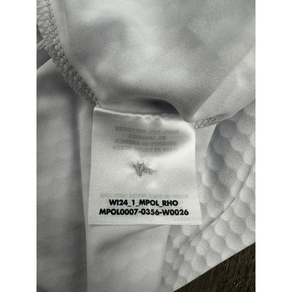 Rhoback The Be The Ball Performance Golf Polo in White Gray — Size 2XL // Preowned