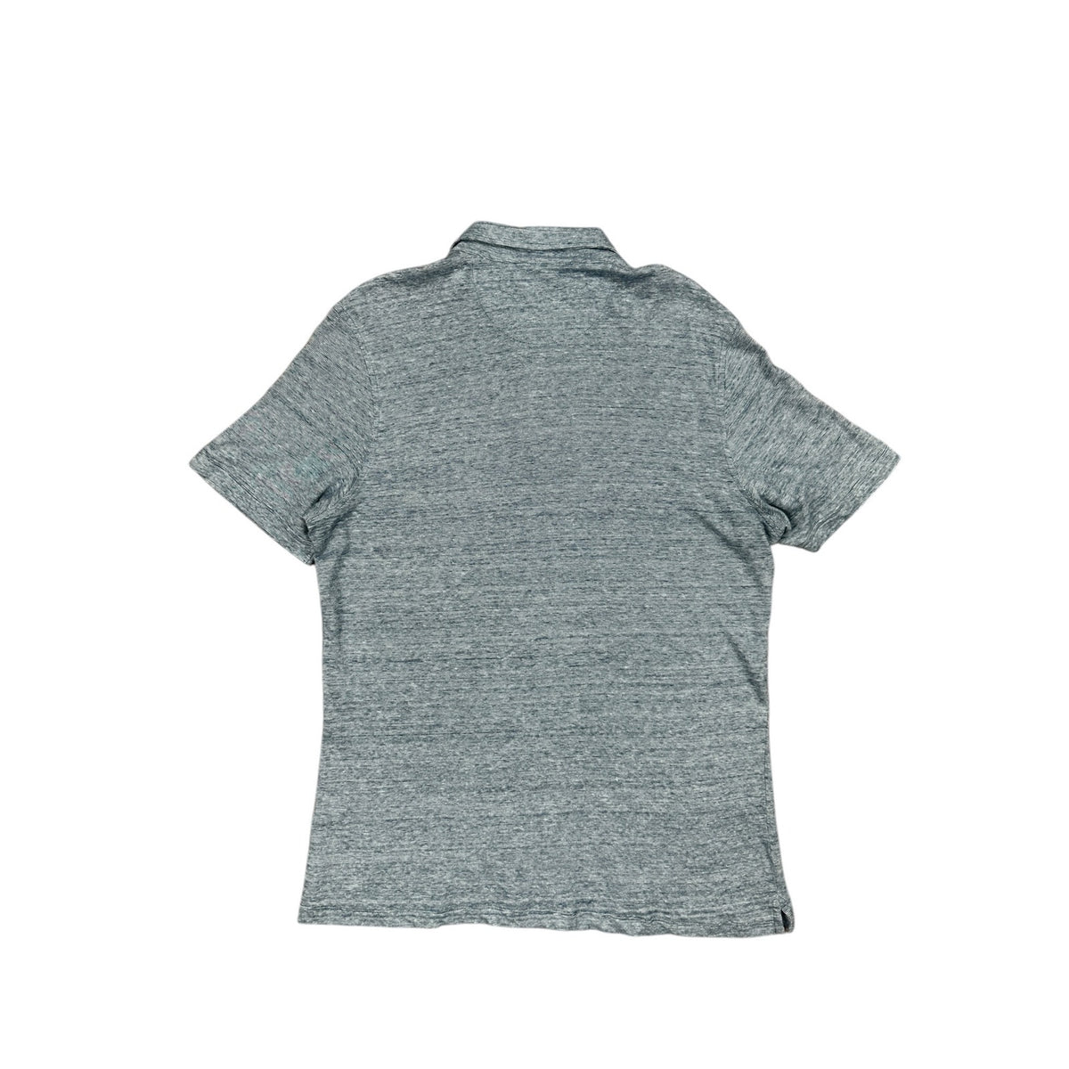 UNTUCKit Bardini Linen Blend Micro Stripe Regular Fit Polo — Size Medium // Preowned