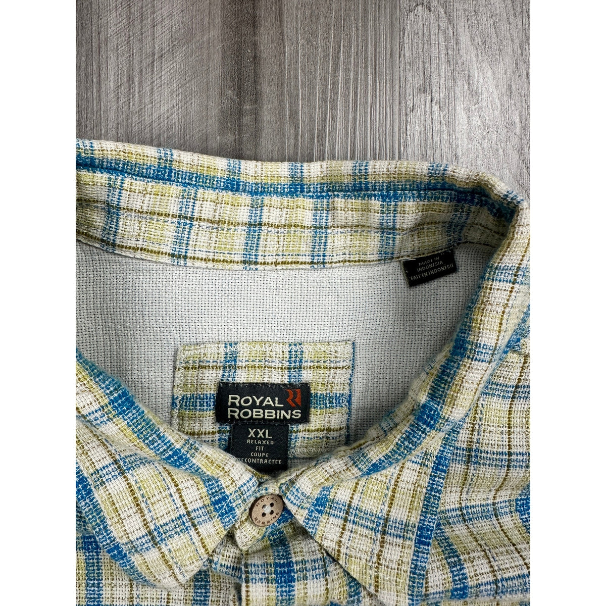 Royal Robbins Relaxed Fit Cool Mesh Eco Plaid Short Sleeve Shirt — Size 2XL // Preowned