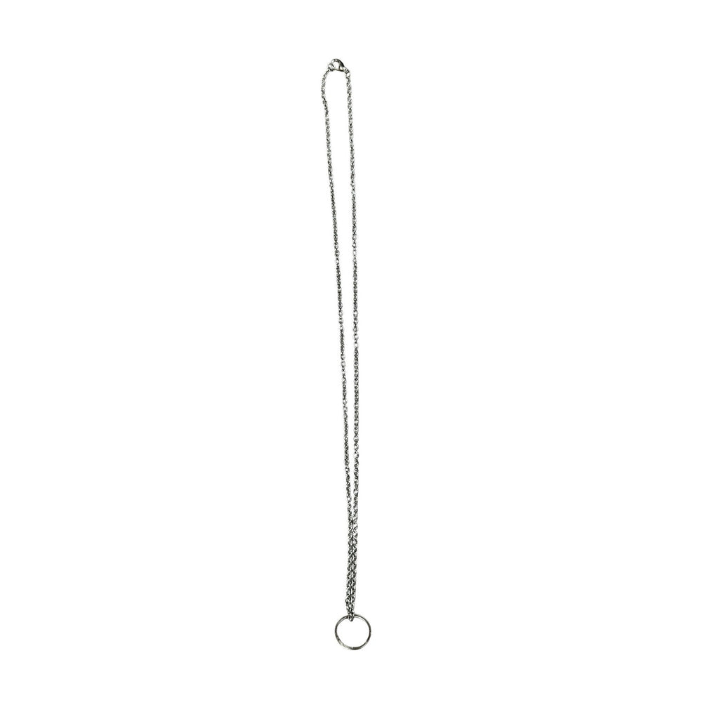 Andrew Christian Silver Ring Necklace in Silver — One Size