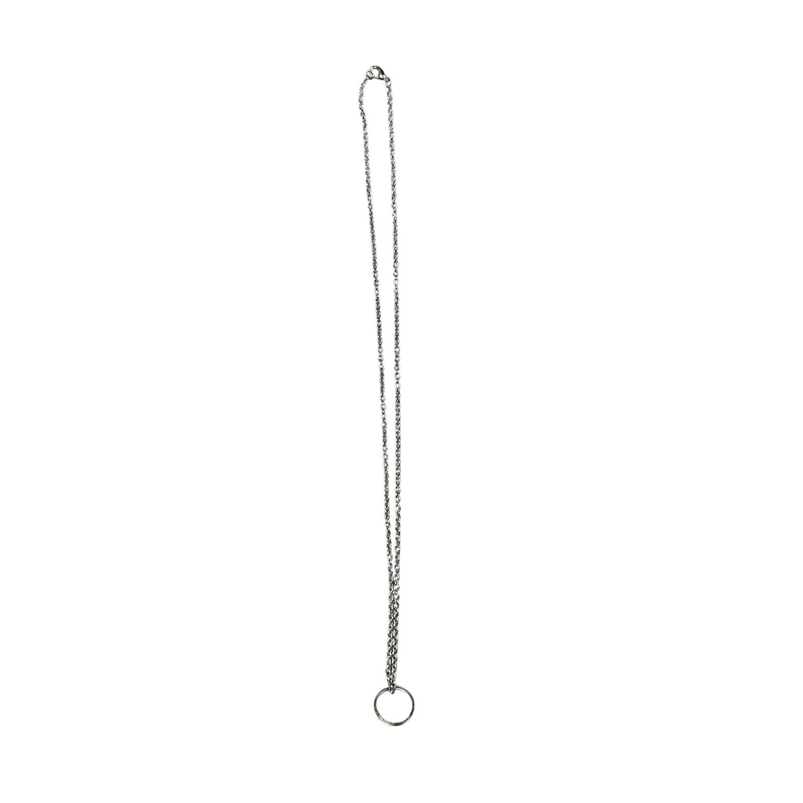 Andrew Christian Silver Ring Necklace in Silver — One Size