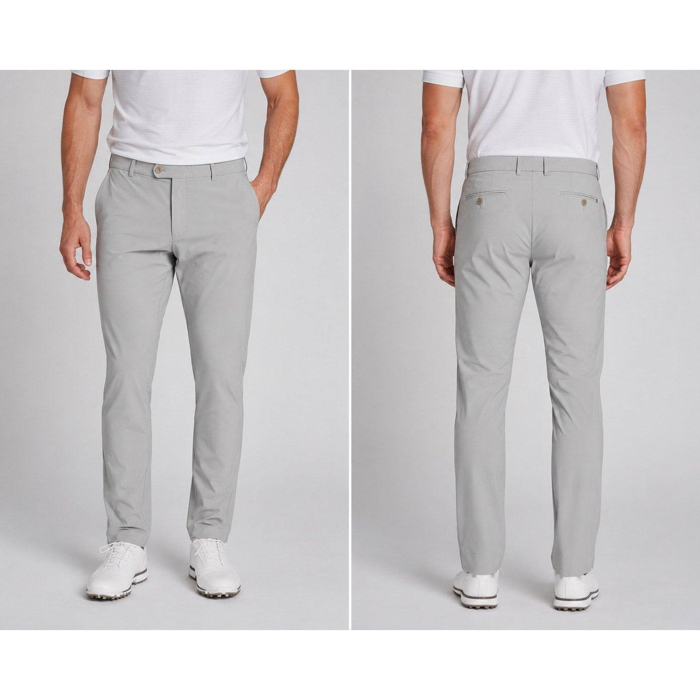 Peter Millar Stealth Performance Trouser Pants in Gale Gray — Size 36x32 // Preowned