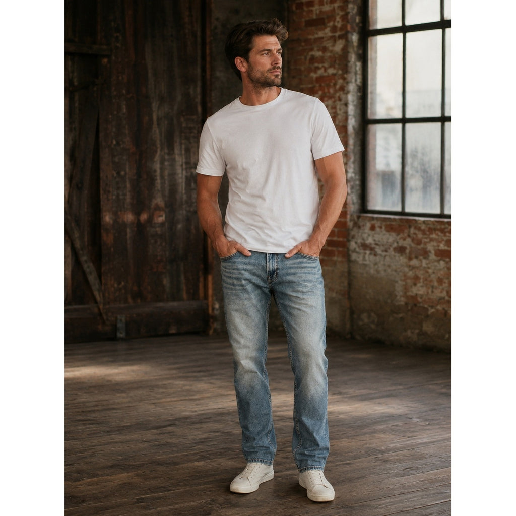 The Perfect Jean Athletic Fit Sky Light Wash Stretch Jeans — 42x28