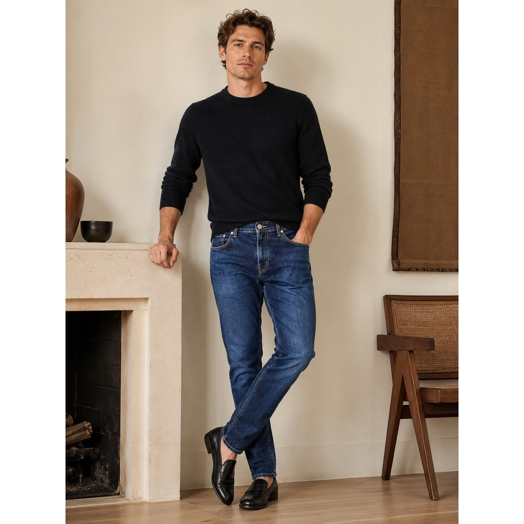 Club Monaco Super Slim Stretch Jean in Blue — Size 34x32 // Preowned