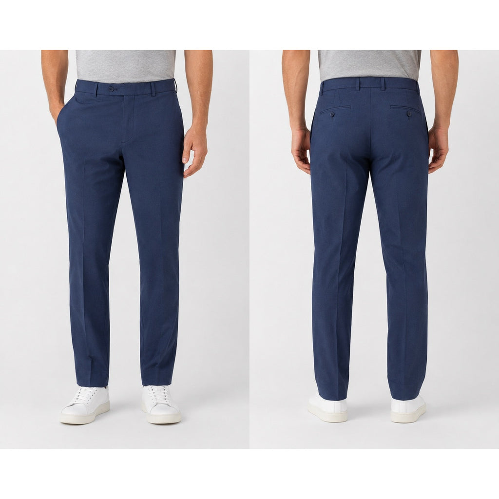 Peter Millar Surge Performance Tailored Fit Trouser Pants in Navy — Size 36x30 // Preowned