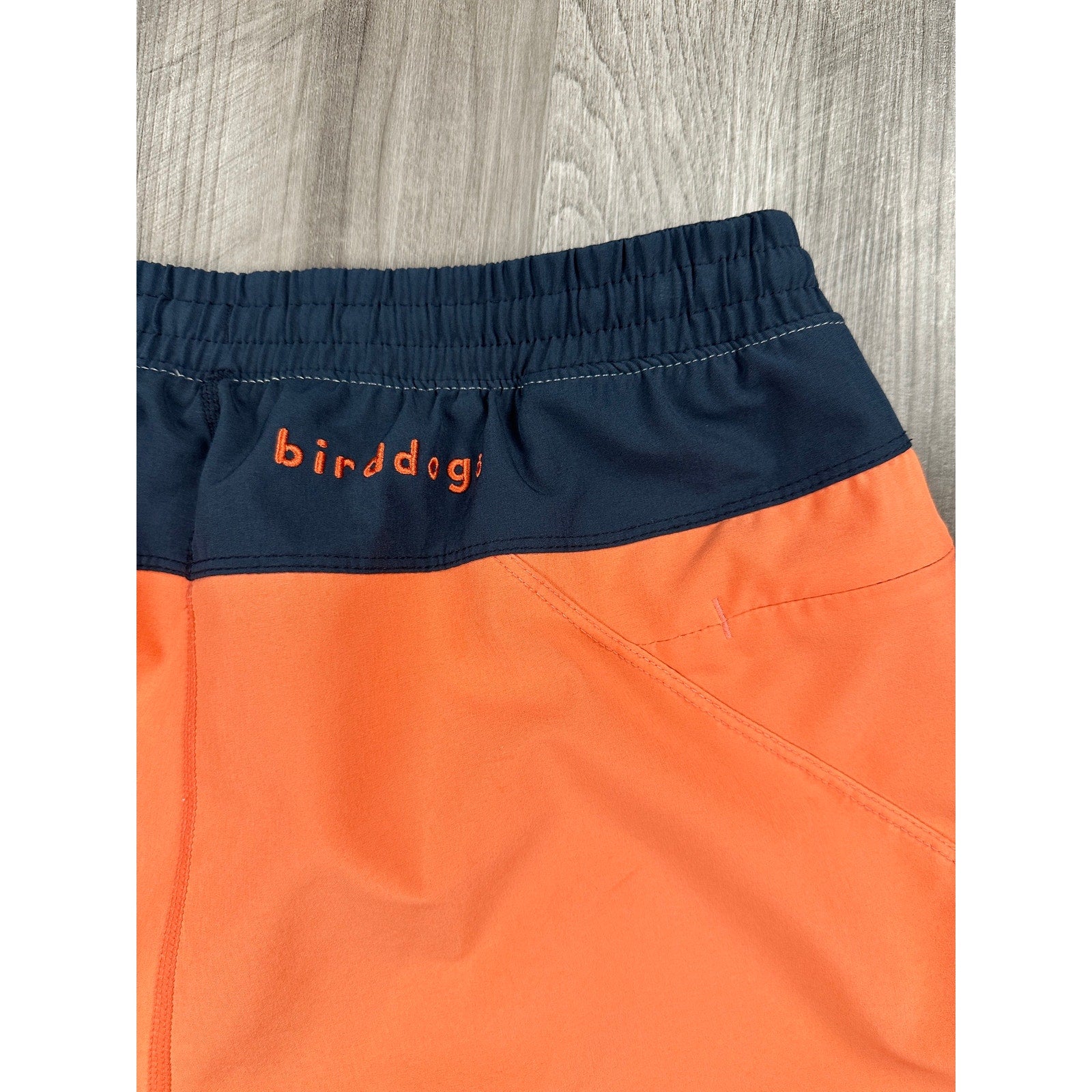 Birddogs Lined Gym Training Shorts in Peach and Navy — Size Large Extended // Preowned