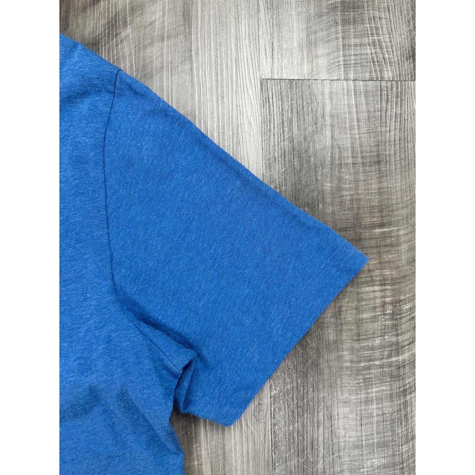 Lucchese Soft Knit Crew Neck Tee Peruvian Cotton in Blue — Size Large // Preowned
