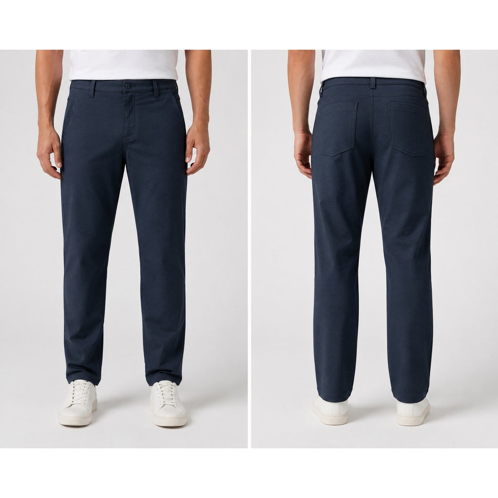 BYLT Coastal Straight Stretch Performance Trouser Pants in Navy — Size 32 // Preowned