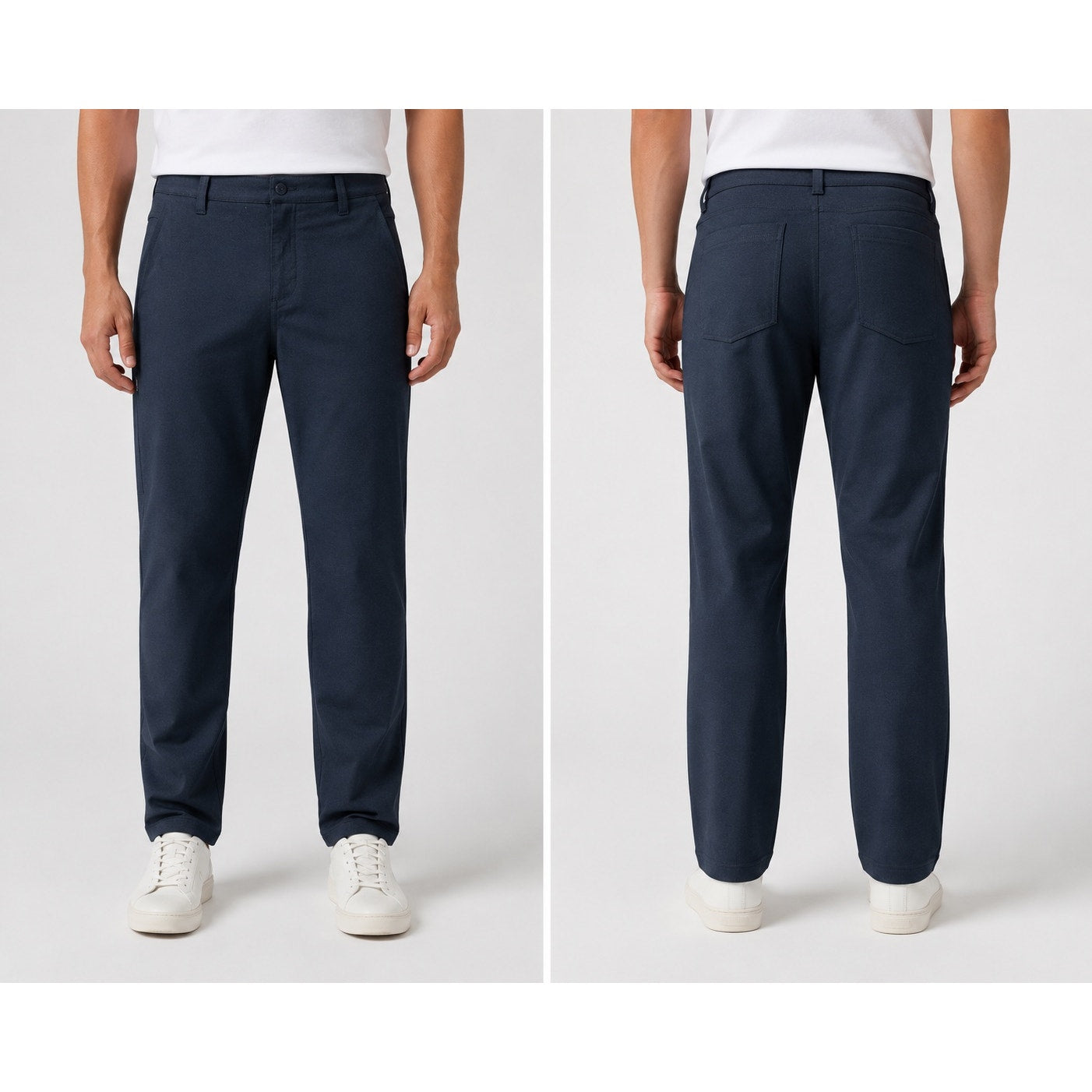 BYLT Coastal Straight Stretch Performance Trouser Pants in Navy — Size 32 // Preowned