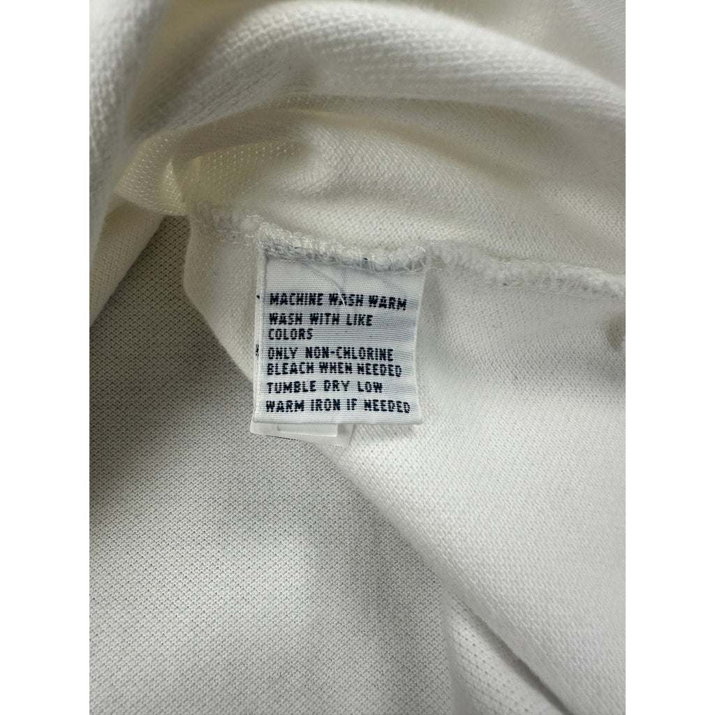 Polo Ralph Lauren Mesh Knit Polo in White — Size Large // Preowned