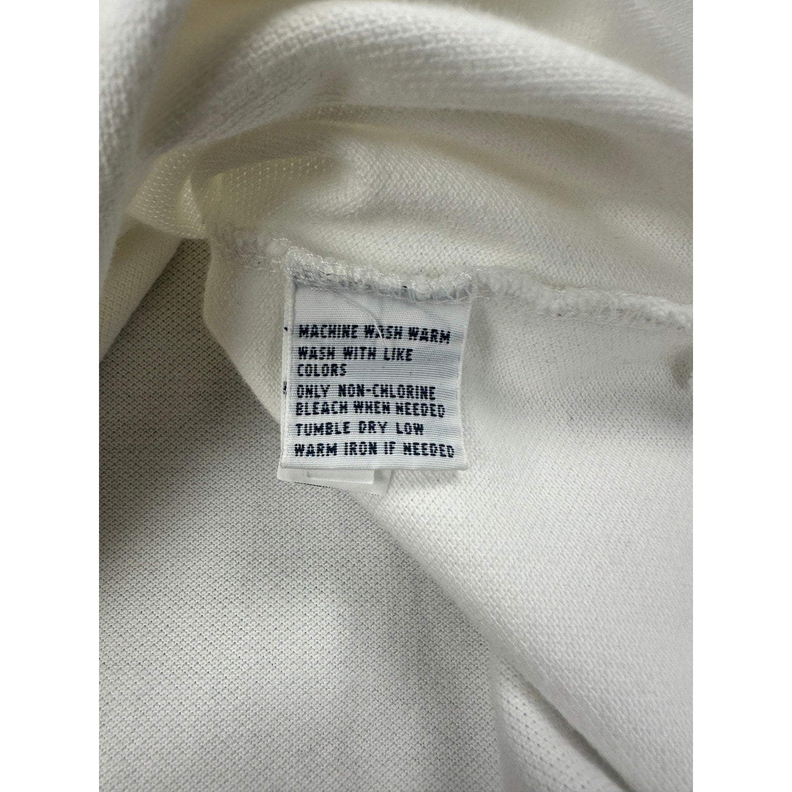 Polo Ralph Lauren Mesh Knit Polo in White — Size Large // Preowned