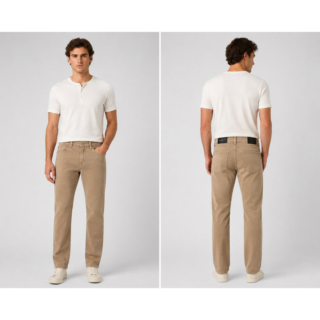 Liverpool Los Angeles Kingston Modern Straight Stretch Jean in Taupe — Size 32x34