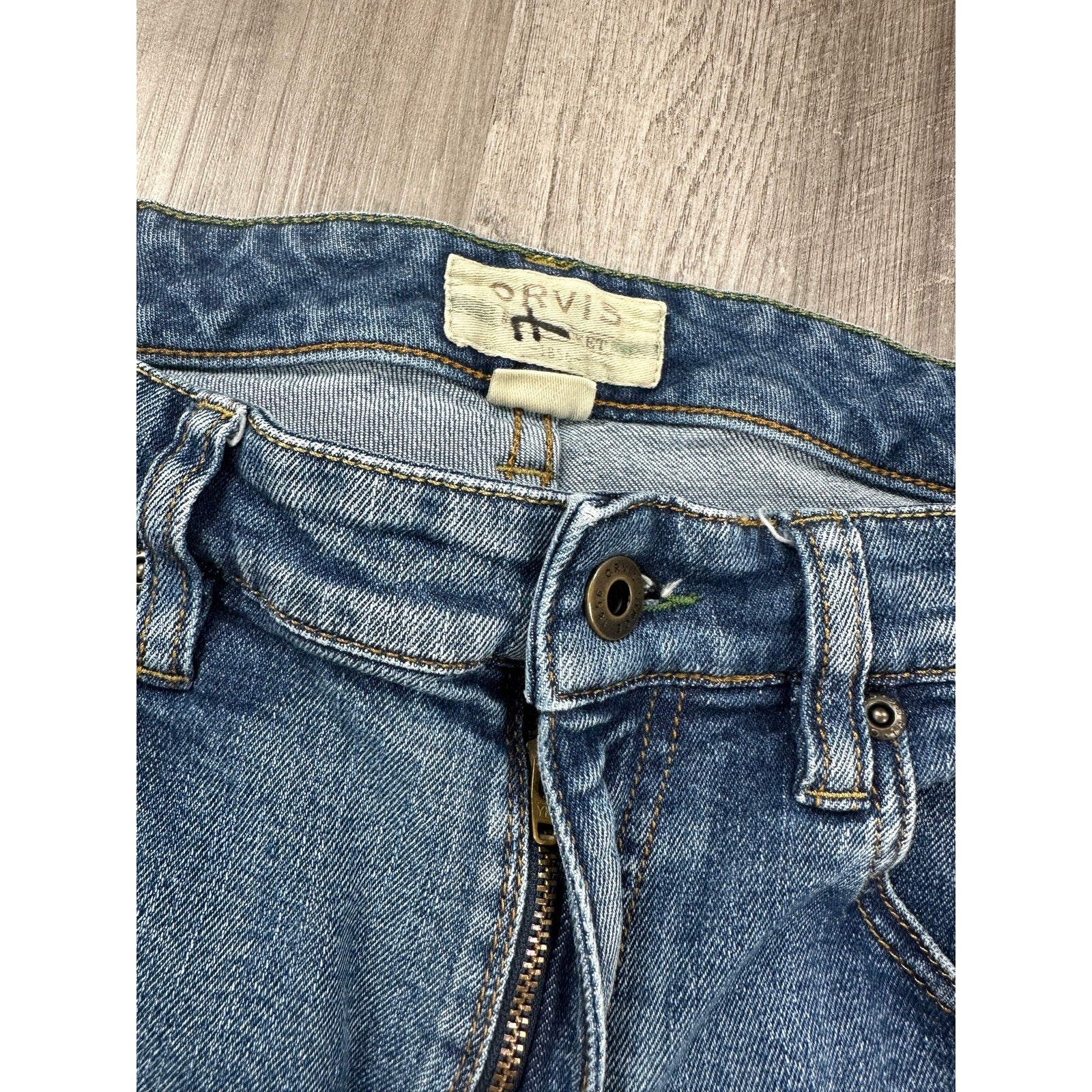 Orvis Five Pocket Straight Leg Stretch Jean in Blue — Size 32x30 // Preowned