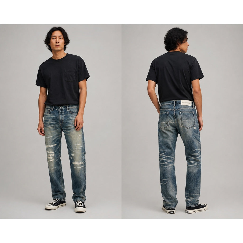 Neighborhood 242 DP-MID Made in Japan Jeans in Blue — Size Large // Preowned
