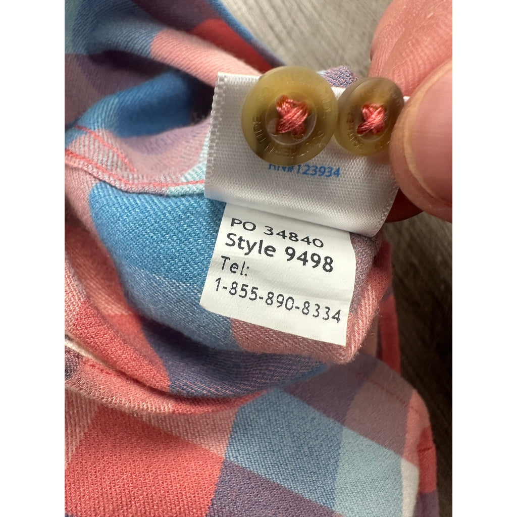 Southern Tide Intercoastal Brushed Flannel Checkered Long Sleeve Button Down Shirt — Size Small // Preowned