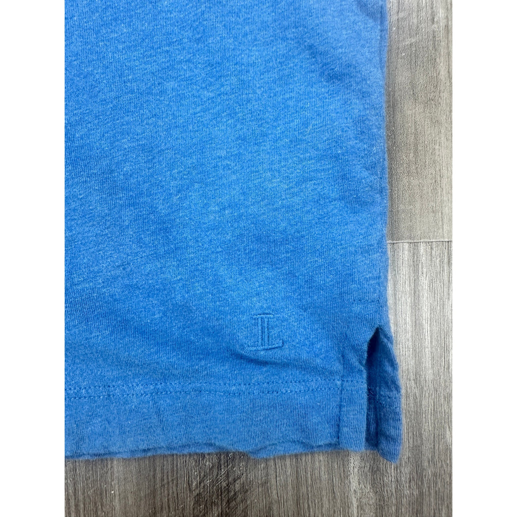 Lucchese Soft Knit Crew Neck Tee Peruvian Cotton in Blue — Size Large // Preowned