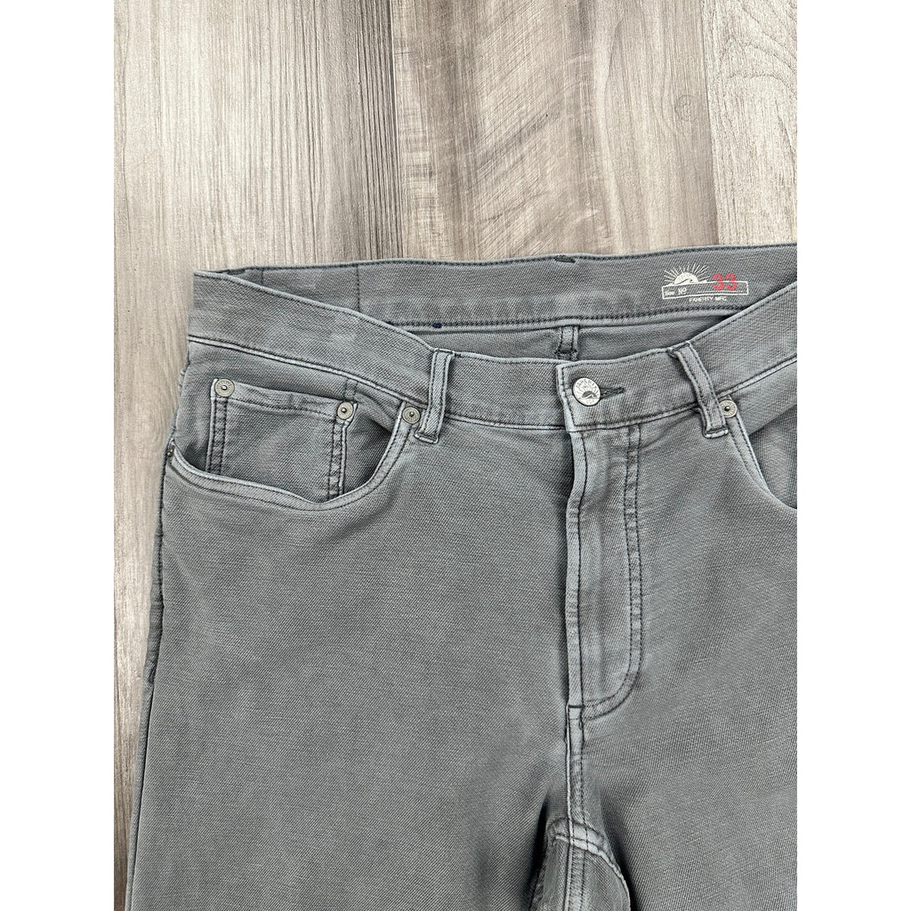 Faherty Stretch Terry Five Pocket Pants in Slate — Size 33 // Preowned
