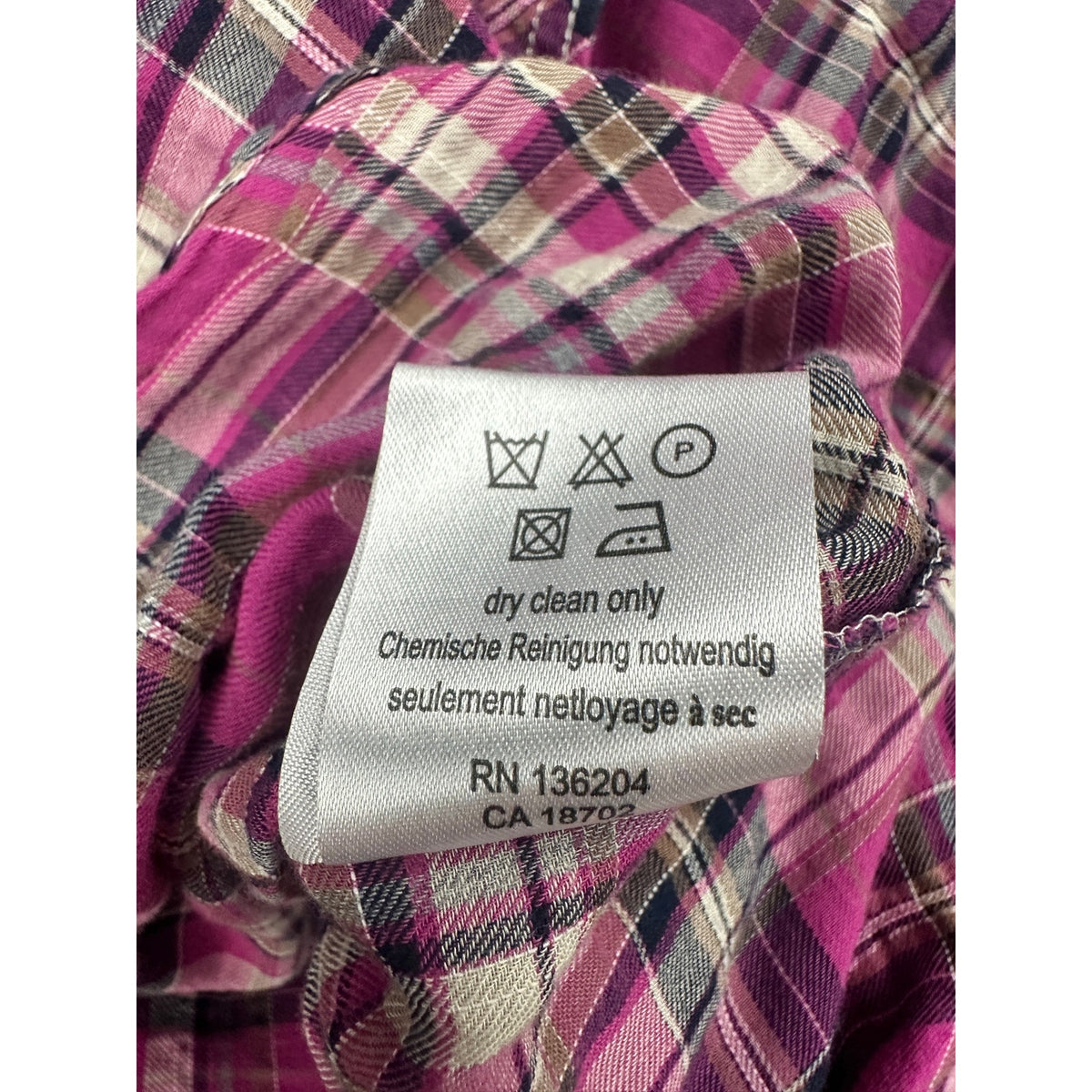 Georg Roth Lightweight Cotton Stretch Performance Weave Plaid Long Sleeve Shirt — Size 2XL // Preowned
