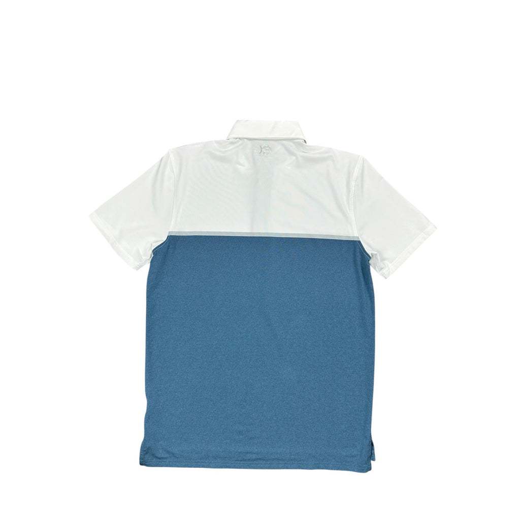 Southern Tide Tide to Trail Pamona Stripe Heather Performance Polo — Size Medium