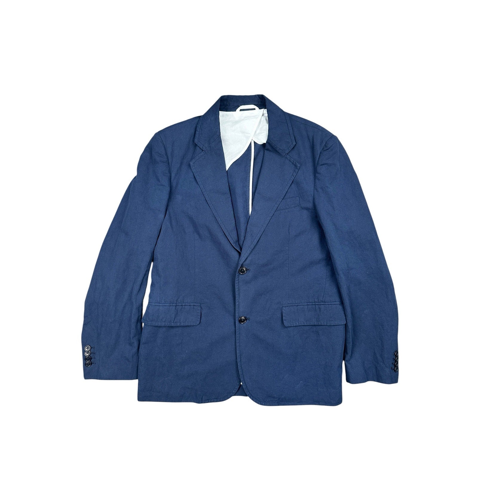 Alex Mill Cotton Linen Cooper Blazer in Navy — Size Medium
