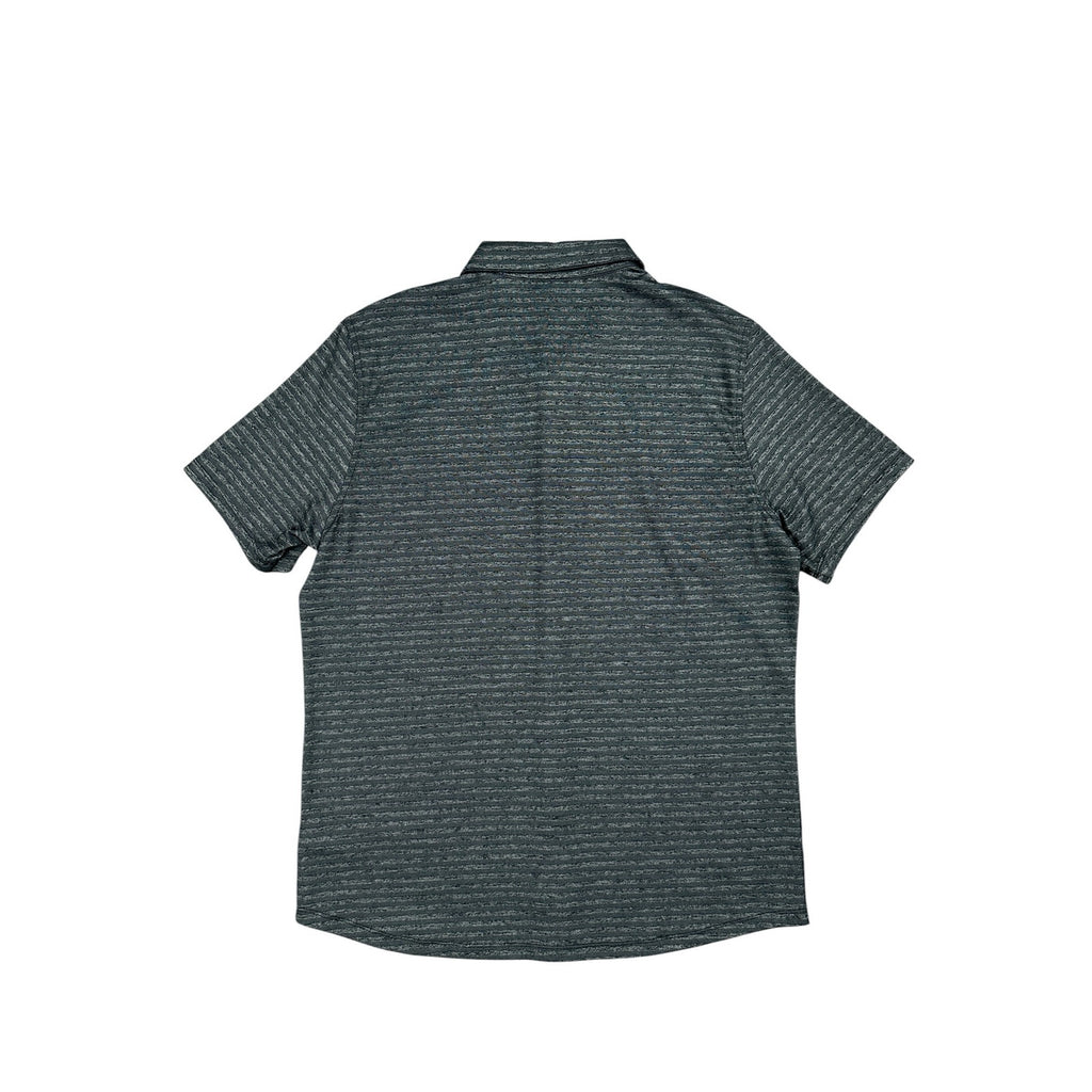 Robert Barakett Ranger Short Sleeve Knit Shirt in Black, Gray — Size Large