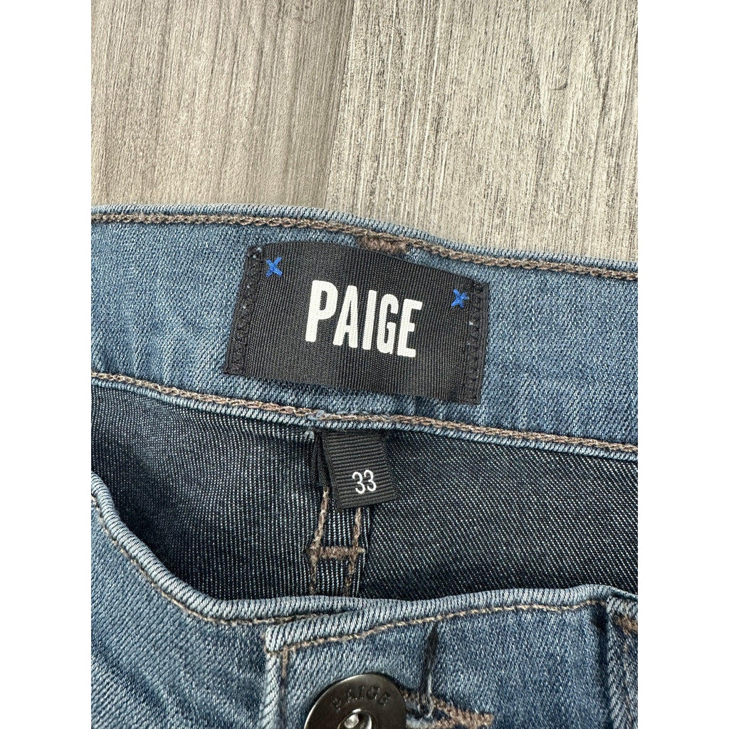 Paige Federal Slim Straight Jeans in Marson Blue — Size 33 // Preowned