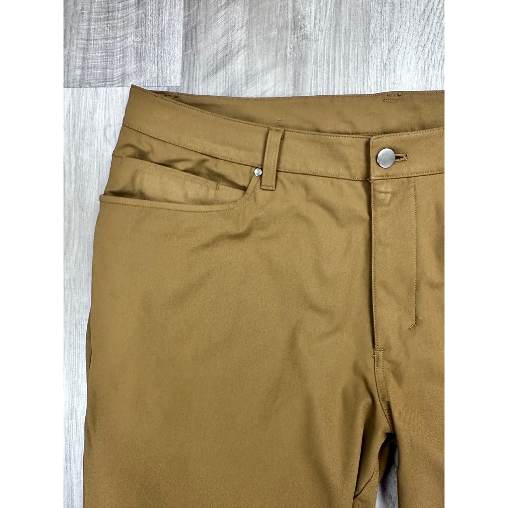 Lululemon ABC Classic Fit Warpstreme 5 Pocket Pants in Brown — Size 36 // Preowned