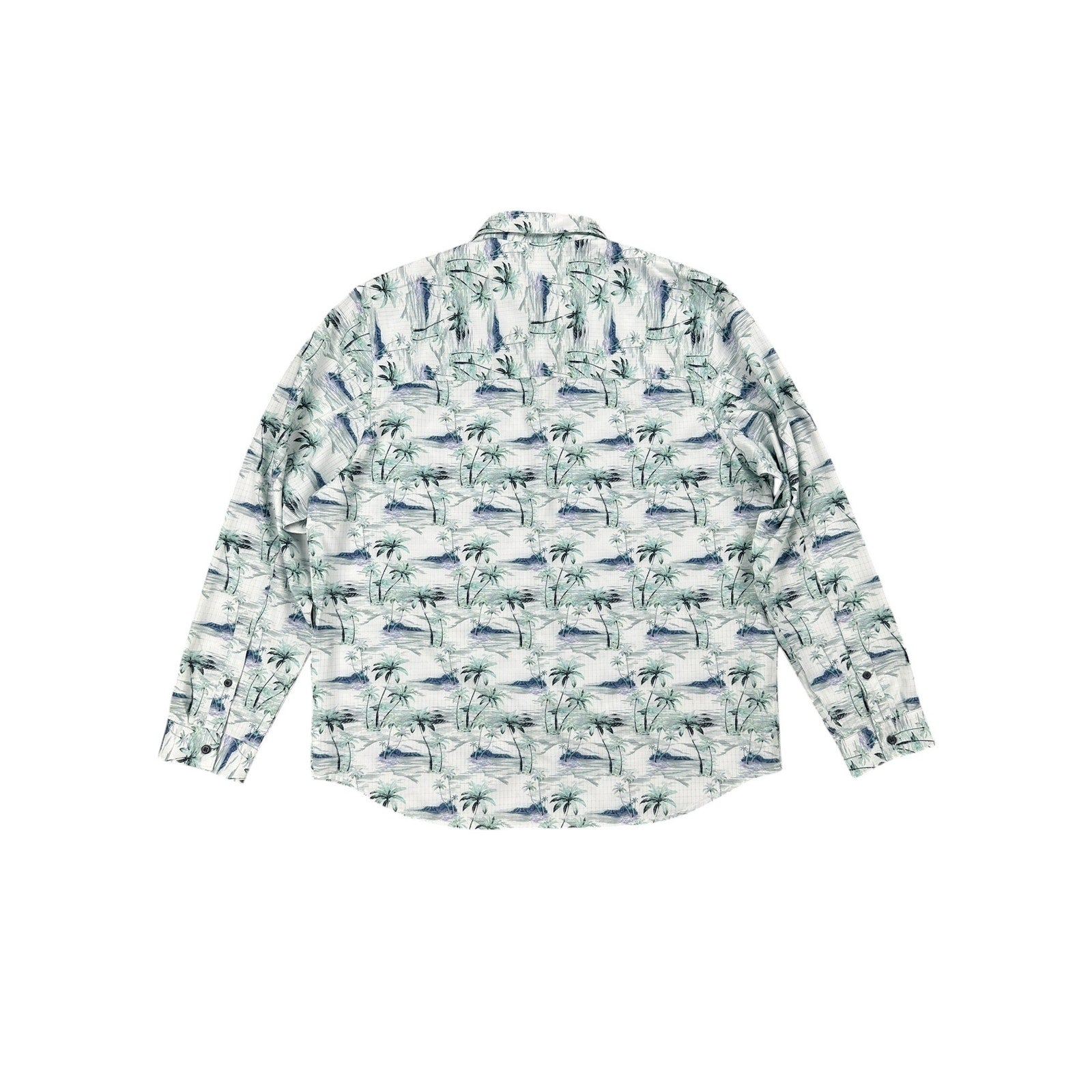 Tommy Bahama Bahama Coast Oceanic Oasis Long Sleeve Shirt in Lapland Green — Size Large