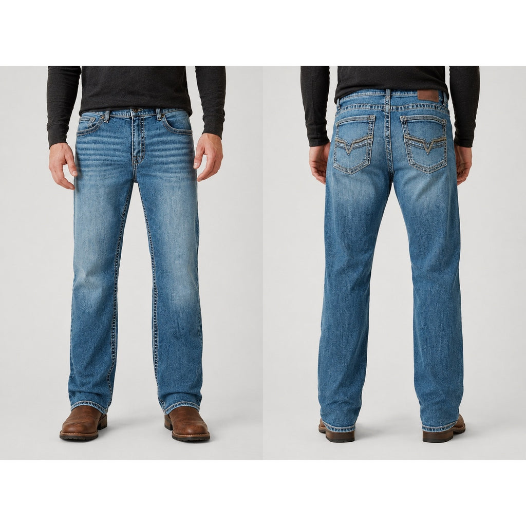 BKE Tyler Relaxed Fit Stretch Jean in Blue — Size 38x32 // Preowned