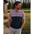 Travis Mathew We Have Fun Golf Polo in Light Purple, Black and Gray — Size XL // Preowned