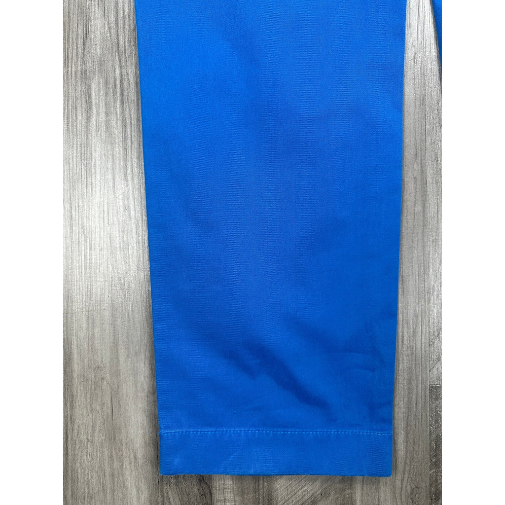 Brooks Brothers Red Fleece Garment Dyed Stretch Chino Pants in Blue — Size 36x30 // Preowned