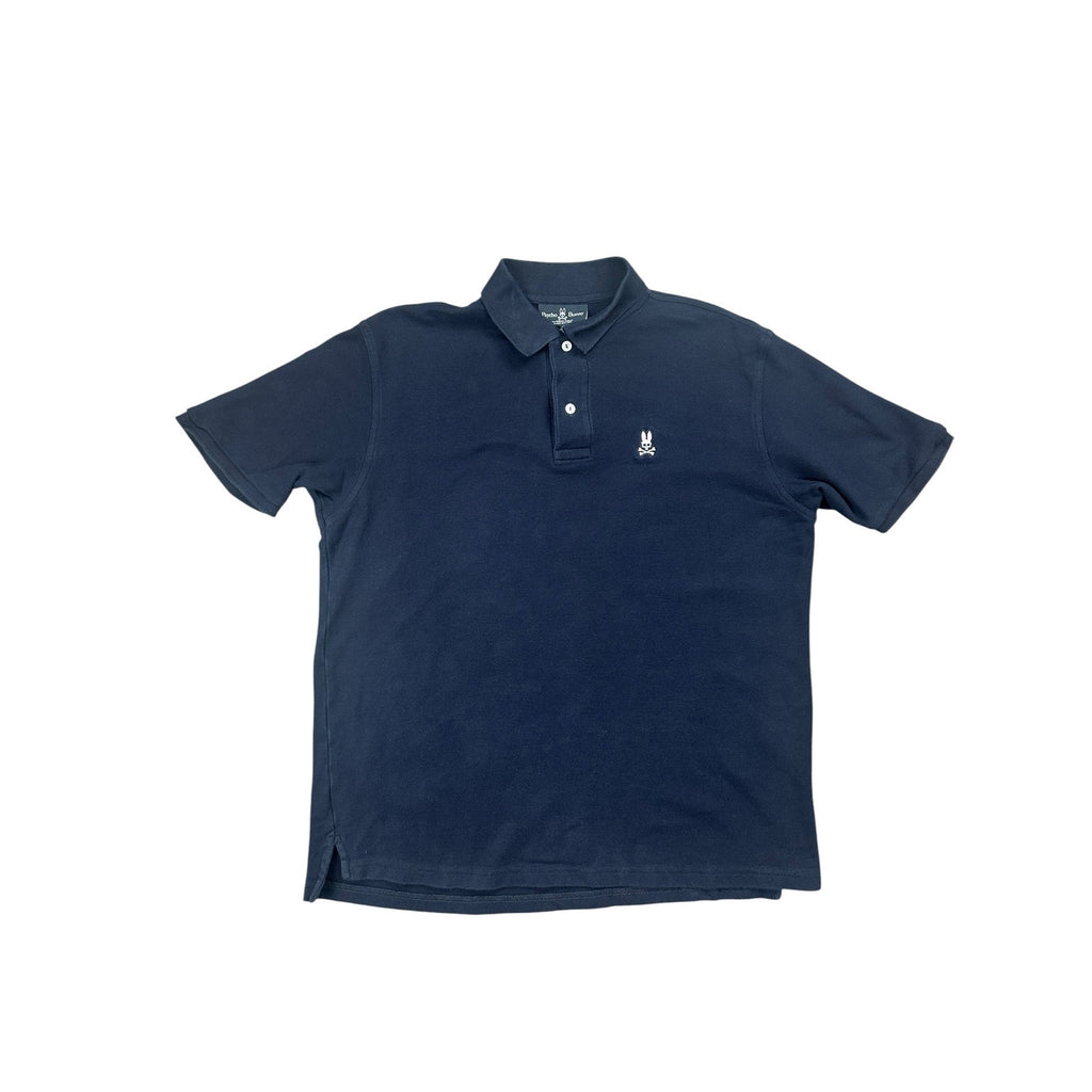 Psycho Bunny Classic Pique Polo in Navy — Size 7 (US XL) // Preowned