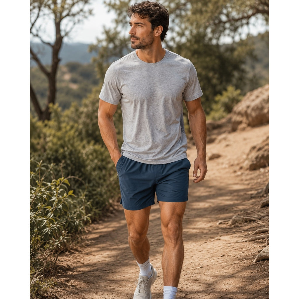 VRST All In 7" Athletic Shorts in Navy — Size Medium // Preowned