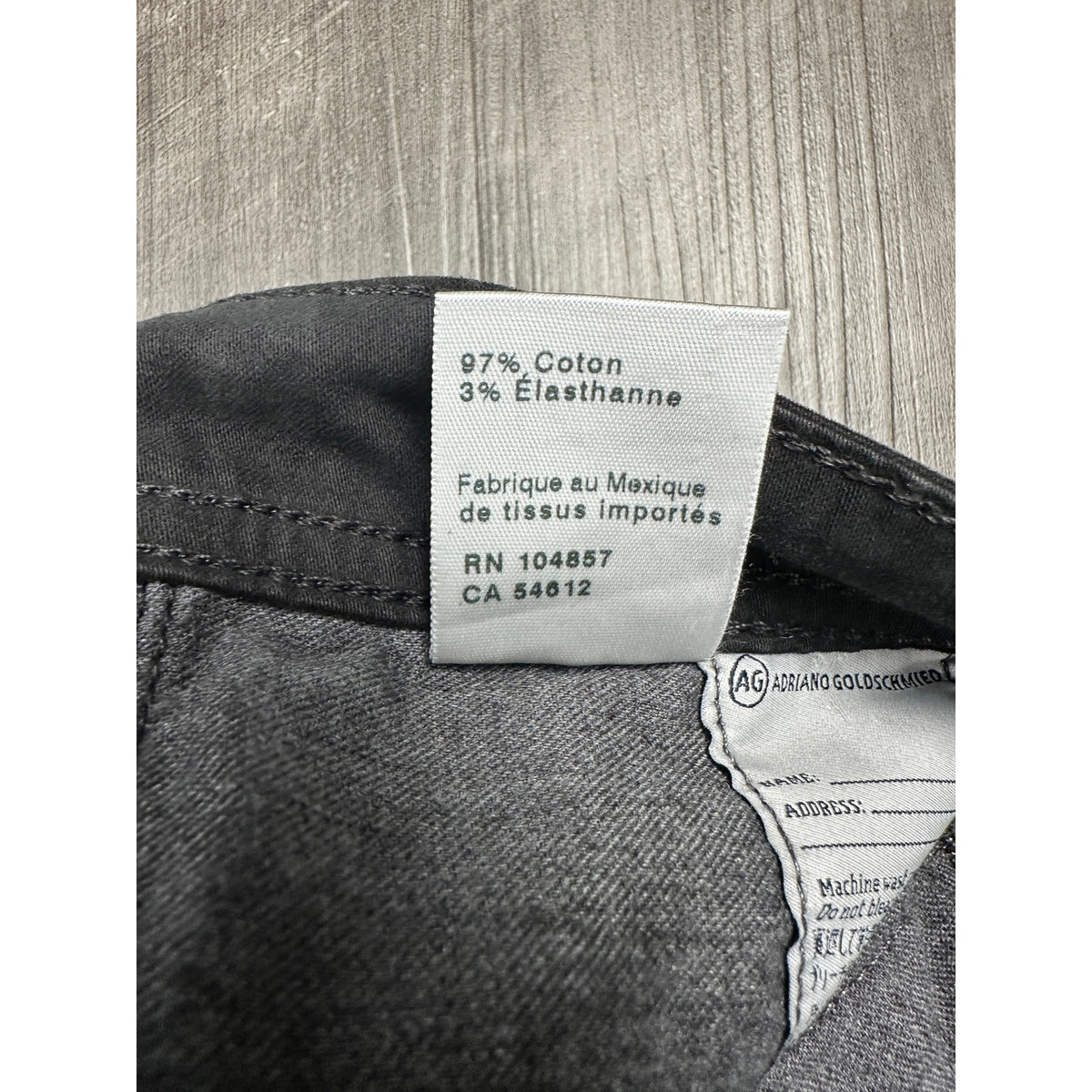 AG Adriano Goldschmied The Protégé Straight Leg Sueded Sateen Stretch Chino Jeans — Size 30x34 // Preowned